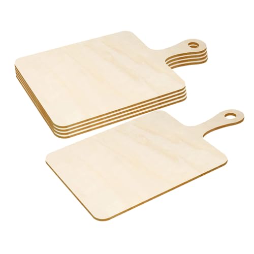 SEWACC 5St Mini-Schneidebrett aus Holz leeres Schneidebrett kleine Käseplatte Hackbrett cutting boards holzbrettchen zum basteln holz schneidebrett kleines schneidebrett holz hölzern von SEWACC