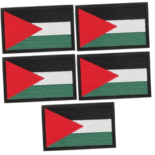 SEWACC 5st Palästinensische Armbinde Palästina-flagge Abzeichen Zubehör Länderflaggen-patches Palästina-patch Palästina-abzeichen-accessoire Armband-abzeichen Palästina-aufnäher Polyester von SEWACC