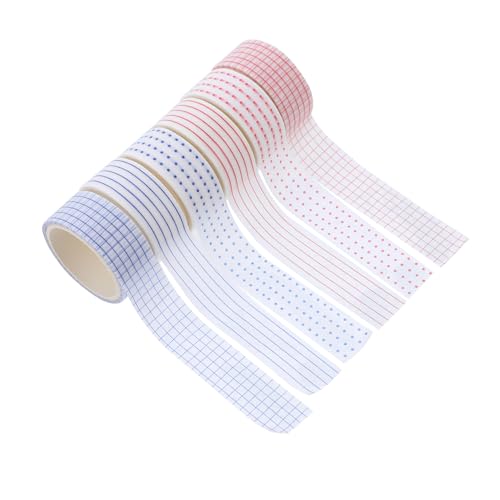 SEWACC 6 Rollen Klebeband Washi Tape zum Verpacken von Geschenken selbstklebende Plattenaufkleber washi tape breit the washi tape dekoration Bedrucken von Papierbändern Urlaubsbänder von SEWACC