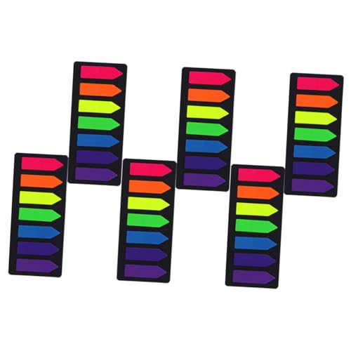 SEWACC 6 Sätze Farbige Abreißbare Haftnotizen mit Beidseitiger Farbfläche Sichtbare Memo Index Sticker für Büro Schule und Organisation und Langlebig Neonfarben SEWACC 6 Sätze Farbige Abreißbare Haftnotizen mit Beidseitiger Farbfläche Sichtbare Memo Index Sticker für Büro Schule und Organisation und Langlebig Neonfarben von SEWACC