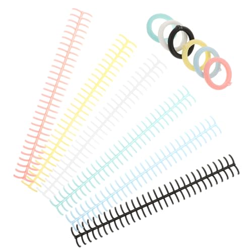 SEWACC 6 Stück Teiliges Kunststoff Binderinge für Lochung Buchbinderinge Bunte Spiralringe für Lose Notizbuch DIY Büro Schule SEWACC 6 Stück Teiliges Kunststoff Binderinge für Lochung Buchbinderinge Bunte Spiralringe für Lose Notizbuch DIY Büro Schule von SEWACC