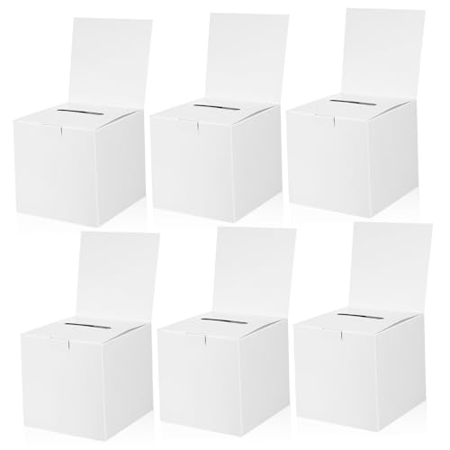 SEWACC 6 Stück Teiliges Stabile Papp Boxen Faltbare Wahl und Losboxen Ohne Kleber Vielseitig Wiederverwendbar Für Spenden Abstimmungen Geschenkverpackung SEWACC 6 Stück Teiliges Stabile Papp Boxen Faltbare Wahl und Losboxen Ohne Kleber Vielseitig Wiederverwendbar Für Spenden Abstimmungen Geschenkverpackung von SEWACC