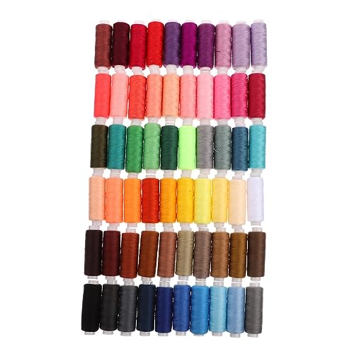 SEWACC 60 Rollen 60 Farben Nähgarn bunter Unterfaden Kleidung repariert Nähzeug Häkelset craft handwerkskunst nähmaschine Nähset für Erwachsene Multifunktions-Nähgarn Polyester Colorful von SEWACC