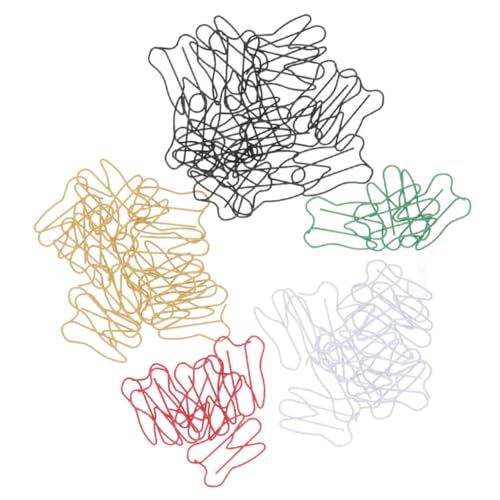 SEWACC 60 Stück Zahn Büroklammer Kreative Büroklammer Einladungen Büroklammer Dokumentenklammer Mini Büroklammern Papiermarkierungsklammern Dekorative Büroklammern Büroklammern von SEWACC
