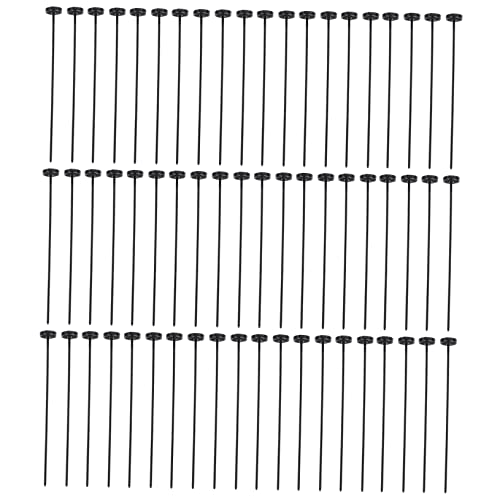 SEWACC 60st Nadelloses Annähen Von Knöpfen Jeansknopf Fingerhüte Zum Nähen Von Hand Kleine Kabelbinder Kabelabdeckung Kabelbinder Wiederverwendbar Nähnadeln Bausatz Tasten Plastik Black von SEWACC