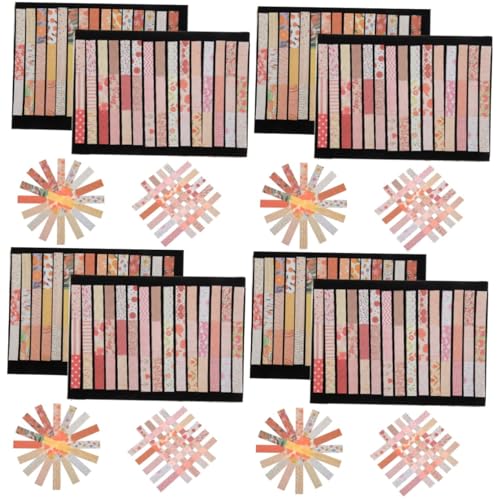 SEWACC 8 Sätze Japanisches Papier Sammelalbum-DIY-Aufkleber japanisches Washi Tape scrapbooking sticker scrapbook stickers Aufkleber für Journaling und Scrapbooking Memostreifen-Aufkleber von SEWACC