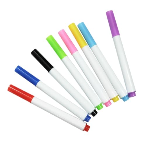 SEWACC 8 Stück Löschbare Whiteboard Marker Löschbarer Stift Farbige Malmarker Whiteboard Markerstifte Kinder Malmarker Tragbare Trocken Abwischbare Marker Whiteboard Trockenlösch von SEWACC