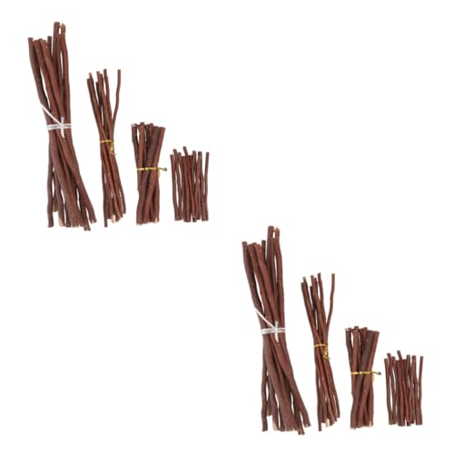 SEWACC 80 Stück Künstliche Rattanzweige DIY Holzstäbe Zweigstäbe Handgemachtes Material DIY Versorgung Stäbchen Für Vasen Trockene Äste Stäbchen Für Requisiten Zweige von SEWACC