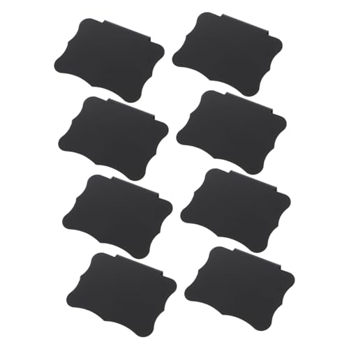 SEWACC 8st Preisschild Aufkleber Beschriftungen Etikettenhalter Für Küchenclips Etiketten Für Behälter Clip-korbetiketten Regaletikettenhalter Gestell Etiketten Auftauen Produkt Pvc Black von SEWACC