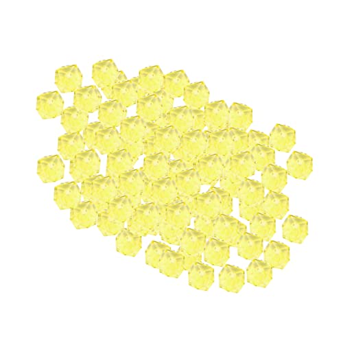 SEWACC 950 Stück DIY handgemachtes Perlenmaterial bastelmaterial für kinder bastelsets für kinder Kristallperlen Armbänder Perlen DIY gewebtes handgefertigtes Perlenmaterial Yellow von SEWACC