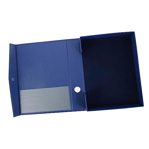 SEWACC Aktenordner Blau Haushalts Aktenordner Pu Leder Desktop Schreibtisch Organizer Hardware Aktenhalter Karton von SEWACC