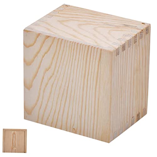 SEWACC Box Verpackung Holzkiste Dekor Vase Schreibwaren Aufbewahrung Organizer Quadratische Vase Teetasse Vitrine Quadratische Vase Teetassenhalter Schmuck Teetassen Etui von SEWACC