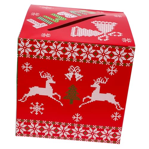 SEWACC Box Weihnachten Wahlurne Behälter Für Tombola Tickets Tombola Ticket Container Papier von SEWACC