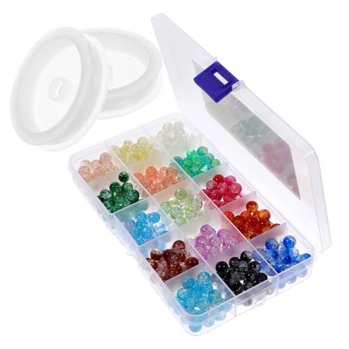 SEWACC DIY Glasperlen Bunte Schmuckperlen für Armband Ohrringe Halskette Basteln Faden Handgefertigte Perlen für Kreative Schmuckherstellung SEWACC DIY Glasperlen Bunte Schmuckperlen für Armband Ohrringe Halskette Basteln Faden Handgefertigte Perlen für Kreative Schmuckherstellung von SEWACC