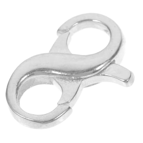 SEWACC Handgewebter Schmuck Aus Sterlingsilber Silberkette Karabinerverschlüsse Mehrschichtige Halskettenverschlüsse Herstellung Von Kettenschmuck Quetschperlen Ring Haken Silver Silber- von SEWACC