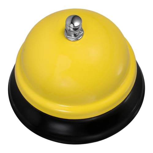 SEWACC Läute Die Glocke Klassenglocke Für Handglocke Klasse Glocke Gegenklingel Für Service Tragbare Serviceklingel Lustige Serviceklingel Mini-glocken Yellow Aluminiumlegierung von SEWACC