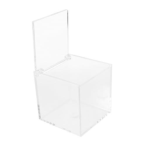 SEWACC Modell Vitrine Spielzeugspeicherbeutel wiederverwendbar Tasche Mädchen storage boxes aufbwahrungs-box toy box aufbewarboxen Dekobox Halter für Büroklammern Spielzeugvitrine Acryl von SEWACC