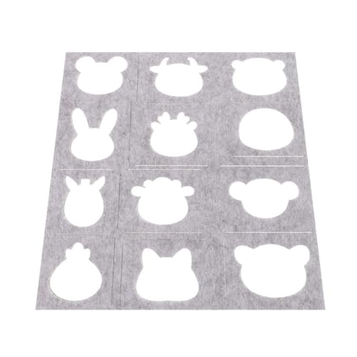 SEWACC Nadelfilz-Applikationsform Tierische Wollfilzschablone Filzen Diy-Bastelschablone Applikationsform Filz-Anfänger-Set Zum Filzen Schablonen-Bastelwerkzeuge von SEWACC