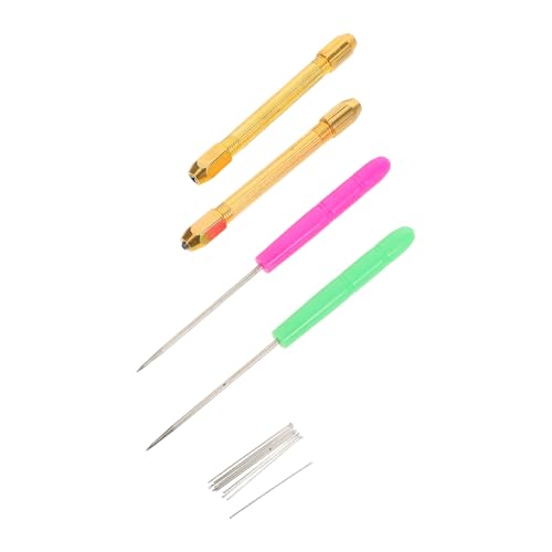 SEWACC Puppenhaar Werkzeug mit Langlebigem Kupfergriff Austauschbaren Nadeln für Präzises DIY Puppenhaar Einfädeln für Haarwurzelhalter SEWACC Puppenhaar Werkzeug mit Langlebigem Kupfergriff Austauschbaren Nadeln für Präzises DIY Puppenhaar Einfädeln für Haarwurzelhalter von SEWACC