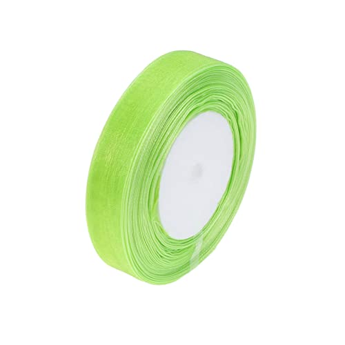 SEWACC Reiner Organza Transparentes Organza-geschenkverpackungsband Geschenkband Chiffon-organza-bänder Chiffonband Zum Verpacken Von Geschenken Satin-chiffonband Hochzeit Dekor Green von SEWACC