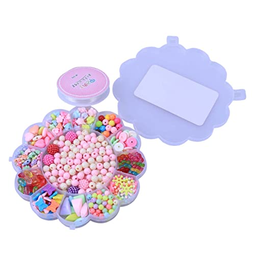 SEWACC Satz Perlen zur Schmuckherstellung bastel set für kinder craft set kinderschmuck set Perlen für Kinder Mädchen Perlen basteln bunte Perlen Bastelperlen-Kits bunte Acrylperlen von SEWACC