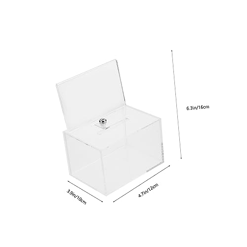 SEWACC Transparente Acryl Meinungsbox mit Schloss Multifunktionale Spenden und Wahlurne Sichere Losbox für Briefe und Geld für Klassenzimmer und Bereiche SEWACC Transparente Acryl Meinungsbox mit Schloss Multifunktionale Spenden und Wahlurne Sichere Losbox für Briefe und Geld für Klassenzimmer und Bereiche von SEWACC