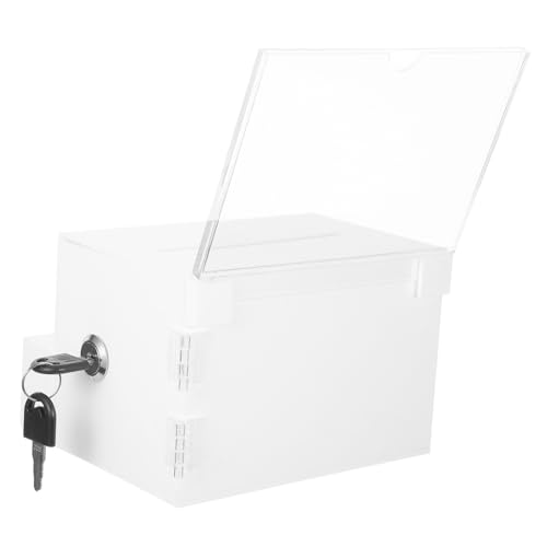 SEWACC Transparente Acryl Wahlurne mit Schloss Robuste Kompakte Spendenbox für Wohltätigkeit Schule und Büro Vielseitige Tragbare Sammelbox für Vorschläge und Abstimmungen Modernes SEWACC Transparente Acryl Wahlurne mit Schloss Robuste Kompakte Spendenbox für Wohltätigkeit Schule und Büro Vielseitige Tragbare Sammelbox für Vorschläge und Abstimmungen Modernes von SEWACC