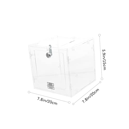 SEWACC Transparente Acryl Wahlurne mit Schloss Stabile Spendenbox Langlebiger Cube Donation Container Leicht Sicher für Abstimmungen und Vorschläge Selbst Montierbar SEWACC Transparente Acryl Wahlurne mit Schloss Stabile Spendenbox Langlebiger Cube Donation Container Leicht Sicher für Abstimmungen und Vorschläge Selbst Montierbar von SEWACC