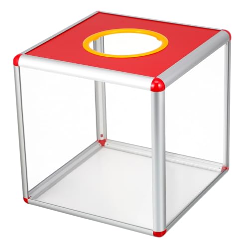SEWACC Transparente Spendenbox aus Aluminiumlegierung und Quadratisch Leicht und Vielseitig für Sammeln Verlosung Abstimmung und Fundraising bei Indoor und Outdoor Events SEWACC Transparente Spendenbox aus Aluminiumlegierung und Quadratisch Leicht und Vielseitig für Sammeln Verlosung Abstimmung und Fundraising bei Indoor und Outdoor Events von SEWACC