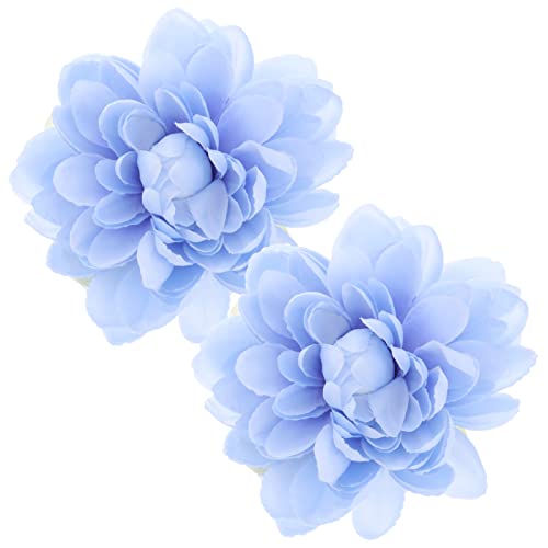 SEWACC Vorhangkrawatte Vorhang Raffhalter Rosen 2Pcs Vorhang Tieback Clips Blumenvorhang Clip Vorhang Tiebacks Blumenvorhang Krawatten für Home Office Dekoration (Himmelblau) von SEWACC