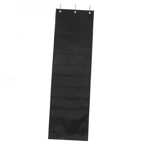 SEWACC Wandmontierte Aufbewahrungstasche Für Dokumente Aktenordner Zum Aufhängen An Der Wand Magazinhalterung Hängender Taschenorganisator Kalender-taschendiagramm Polyester Black von SEWACC