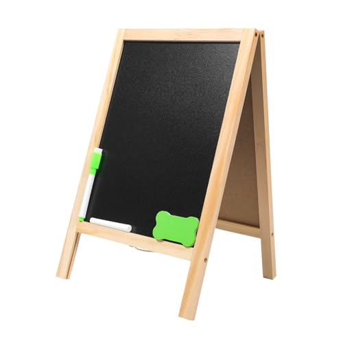 SEWACC kleine Tafel Tafeln Tafelzeichen Kreidetafel-Schild Kreidetafel Schild Planke Tafel Staffelei schwarzer Plakatkarton hochzeitsdeco Holztafel Mini-Tafel Hölzern von SEWACC