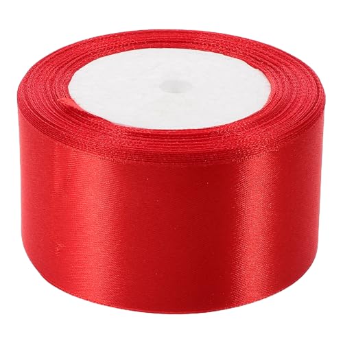 SEWACC rotes Band dekorativ gestreiftes Band Samtdekoration Halterung für Saugnapf Hochzeit Untersetzer geschenkverpackung geschenkband Schleife Weihnachtsband aus Samt Zierband Polyester von SEWACC