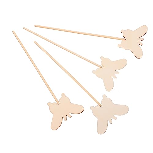 Servietten Schmetterling Krone Kinder Basteln 10 Stücke Fee Stäbe DIY Fee Fee Stab Sticks Party Versorgung (2) Blumenstecker Basteln Frühstücksbrettchen Holz Schmetterlinge von SEWACC