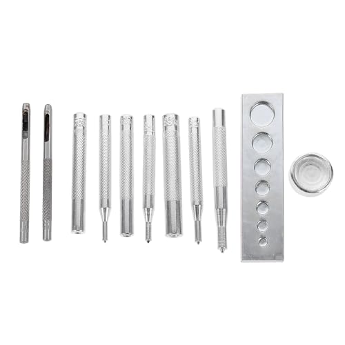 Vierseitiges Knopf Werkzeug Basis Für Nietsetzer Druckknöpfe Druckknopfverschluss-kit Druckknopfwerkzeug Nietsetzwerkzeuge Druckknopf-kit Snap-installationstool Eisen Silver SEWACC von SEWACC