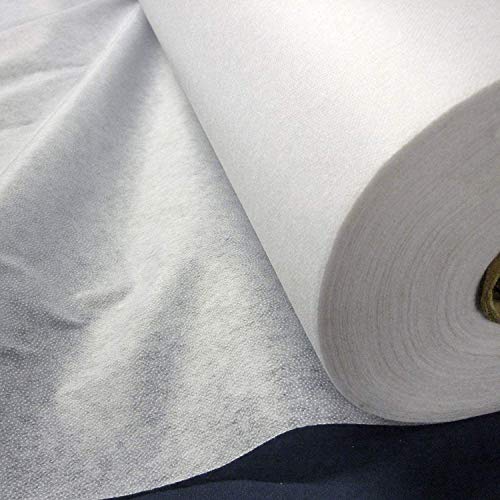 White Mediumweight Fusible Sew Iron On Interfacing Fabric For Face Masks PPE Scrub (1 Meter) von SEWCRAFTE