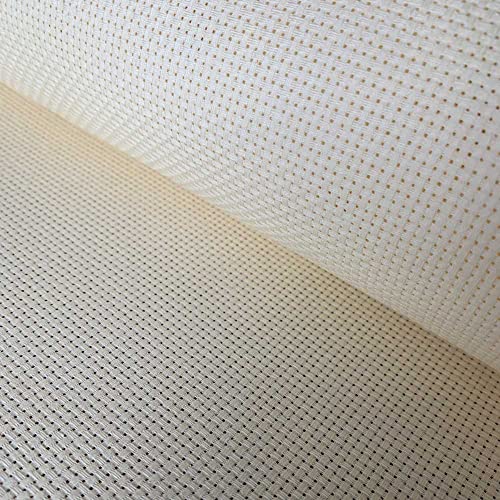 11CT Aida-Stoff-Stickerei, Kreuzstich-Stoff, Hell beige, 150 x 100cm von SEWCRANE