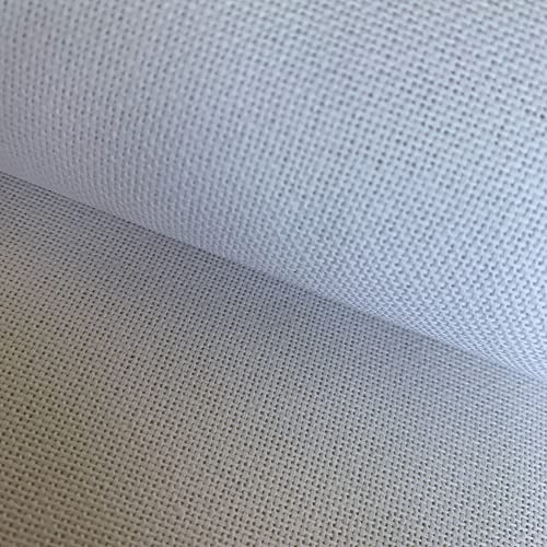 25 Count Evenweave Stickerei Stoff Kreuzstich Stoff, Weiß, 150 x 50cm von SEWCRANE