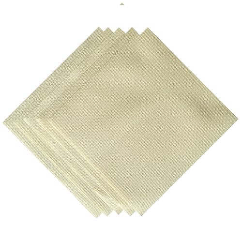 Vorgeschnittene Aida-Stoff-Kreuzstichproben-Packung, 11 Ct, 5 Stück, je 30 x 30 cm (Beige) von SEWCRANE