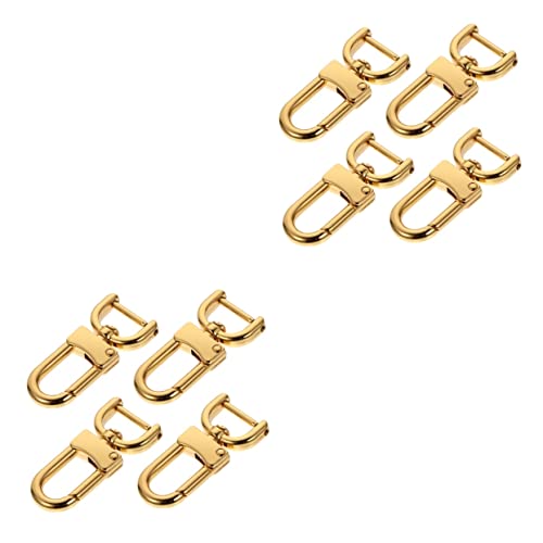 8 Stk Haken aus Metall Geldbörsenriemen mit silberner Hardware Schlüsselanhänger-Clips Koffergurtschnalle schultergurt schulterbandage Tasche Gürtelschnalle Taschenzubehör Golden SEWOART von SEWOART