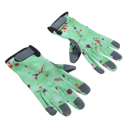 SEWOART 1 Paar Arbeitshandschuhe gartenarbeit strickstoff schaffelle work gloves atmungsaktive Handschuhe Outdoor-Handschuhe Outdoor-Sporthandschuhe Treppentuch aus Schaffell Light Green von SEWOART