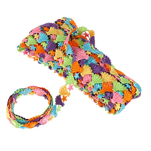 SEWOART 1 Rolle 15 Stickerei dekorative Spitze Stoffe Voreingenommenheit Krawattenband Stoffband Girlande kinderkleider kinderkleidung caps Patchzubehör Blumenband selber machen Polyester von SEWOART