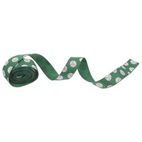 SEWOART 1 Rolle Volleyballband Eisstockschießen Spitze Haarband Gold rosa Schleife seidenband ribbon Wickelband Band zum Verpacken von Geschenken Blumenverpackungsband Polyester Dark Green von SEWOART