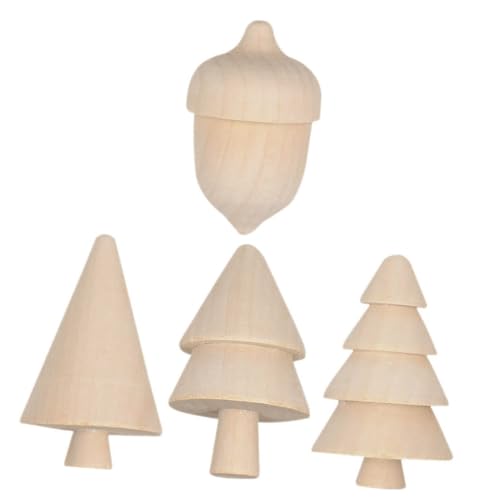 SEWOART 1 Satz Desktop-Weihnachtsbaumschmuck Weihnachtsbaumklammer unbemalter Baum weihnachtsbasteln mit kindern weihnachtsschmuck kinder Weihnachtsfeierverzierung Weihnachtsbaum aus Holz von SEWOART