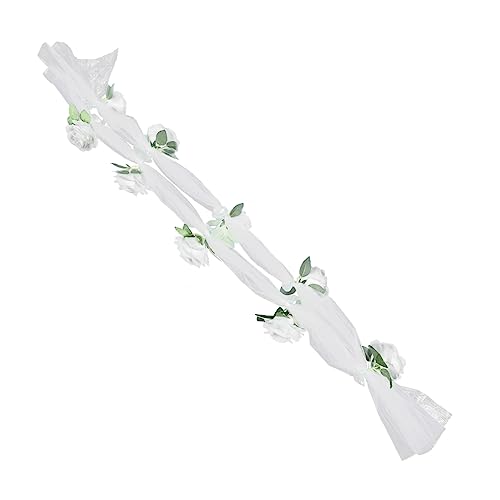 SEWOART 1 Satz Hochzeit Autogürtel Strauß Hochzeit werfen Dekoration hochzeitsdeko für Auto Hochzeitsauto Blumenschmuck Rose baustützen Hochzeitsauto Prop Hochzeitsautozubehör Seidentuch von SEWOART