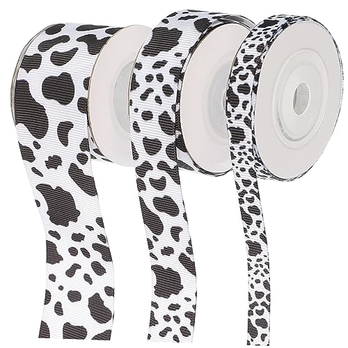 SEWOART 1 Satz Kuh Gurtband ribbon schienbeinschoner tape dekoration party dekoringe Kuhmuster Sackleinen-Bastelbänder zartes Geschenkband Stoffband drahtband selber machen Polyester von SEWOART