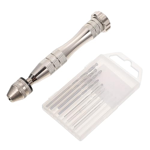 SEWOART 1 Satz Lochbohrer Mini-Drehwerkzeug Handbohrer-Kit manueller Bohrer Mini-Werkzeuge Erdbohrer plastikenten plasure manuelle arbeit DIY werkzeug Stiftbohrer Aluminiumlegierung Silver von SEWOART