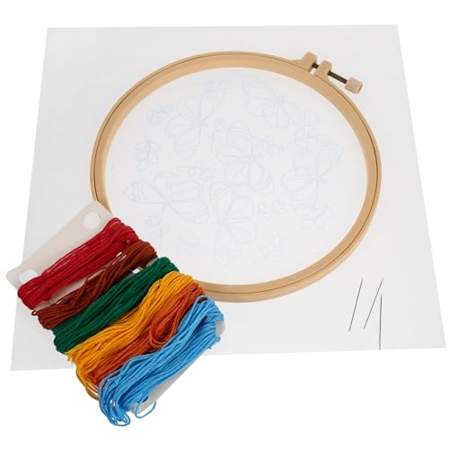 SEWOART 1 Satz Stickerei-Kit Sticknadel Kreuzstichhandwerk Stickgarn Handstickset embroidery set Kreuzstichpackungen für Erwachsene Stickset für Anfänger professionelles Stickset Organza von SEWOART