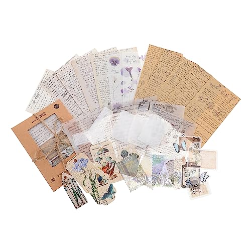 SEWOART 1 Satz Verpackung aus mehreren Materialien Verschönerungs-Sammelalbum Materialaufkleber zum Selbermachen scrapbook paper scrapbooking zubehör karte DIY papier Geschenkpapier PET von SEWOART