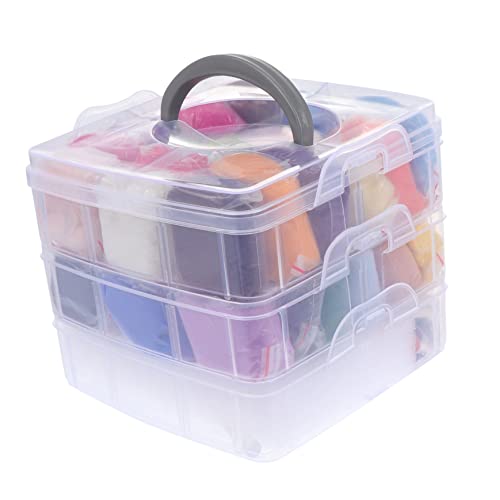 SEWOART 1 Schachtel Nadelfilz Set Farben DIY Filzwolle Materialbox mit Nadelfilz Zubehör und Werkzeugen für Anfänger und Fortgeschrittene Vielseitig Einsetzbar zum Filzen von Figuren SEWOART 1 Schachtel Nadelfilz Set Farben DIY Filzwolle Materialbox mit Nadelfilz Zubehör und Werkzeugen für Anfänger und Fortgeschrittene Vielseitig Einsetzbar zum Filzen von Figuren von SEWOART